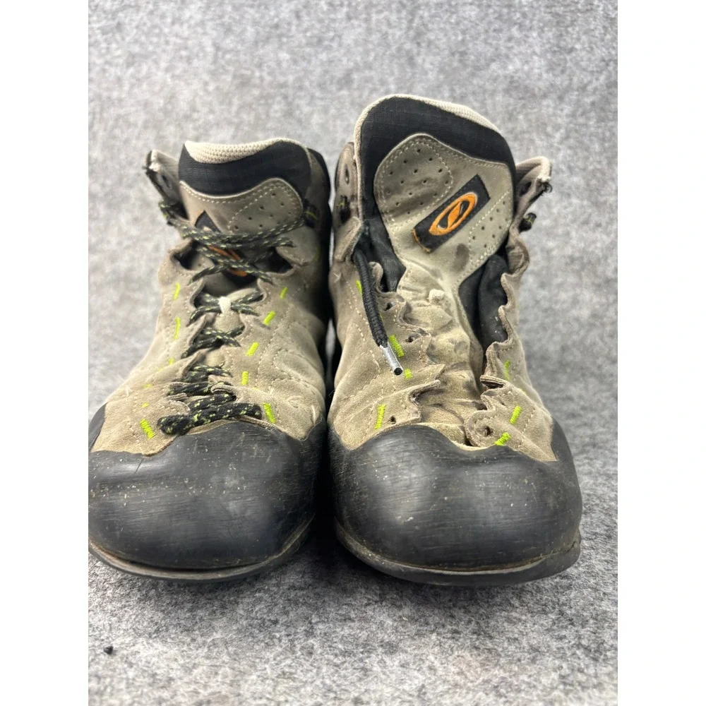 Scarpa Hiking Boots Mens 8.5 Grey Gore-Tex Vibram Waterproof Suede Approach